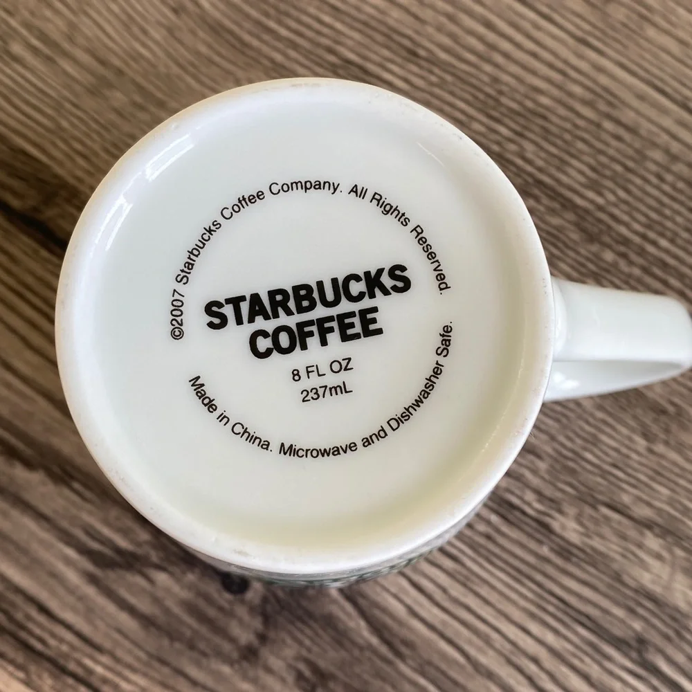 Starbucks Green Logo White Mug 2007